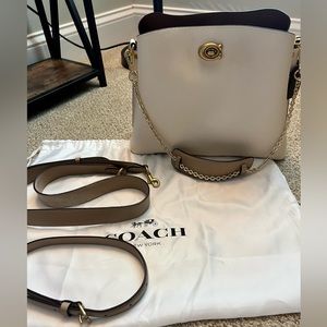 Coach Willow Shoulder Bag - Chalk